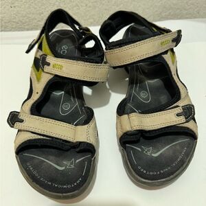 Ecco Womens Size US 8.5 EU 39 Yucatan Receptor Beige Outdoor Hiking Sport Sandal
